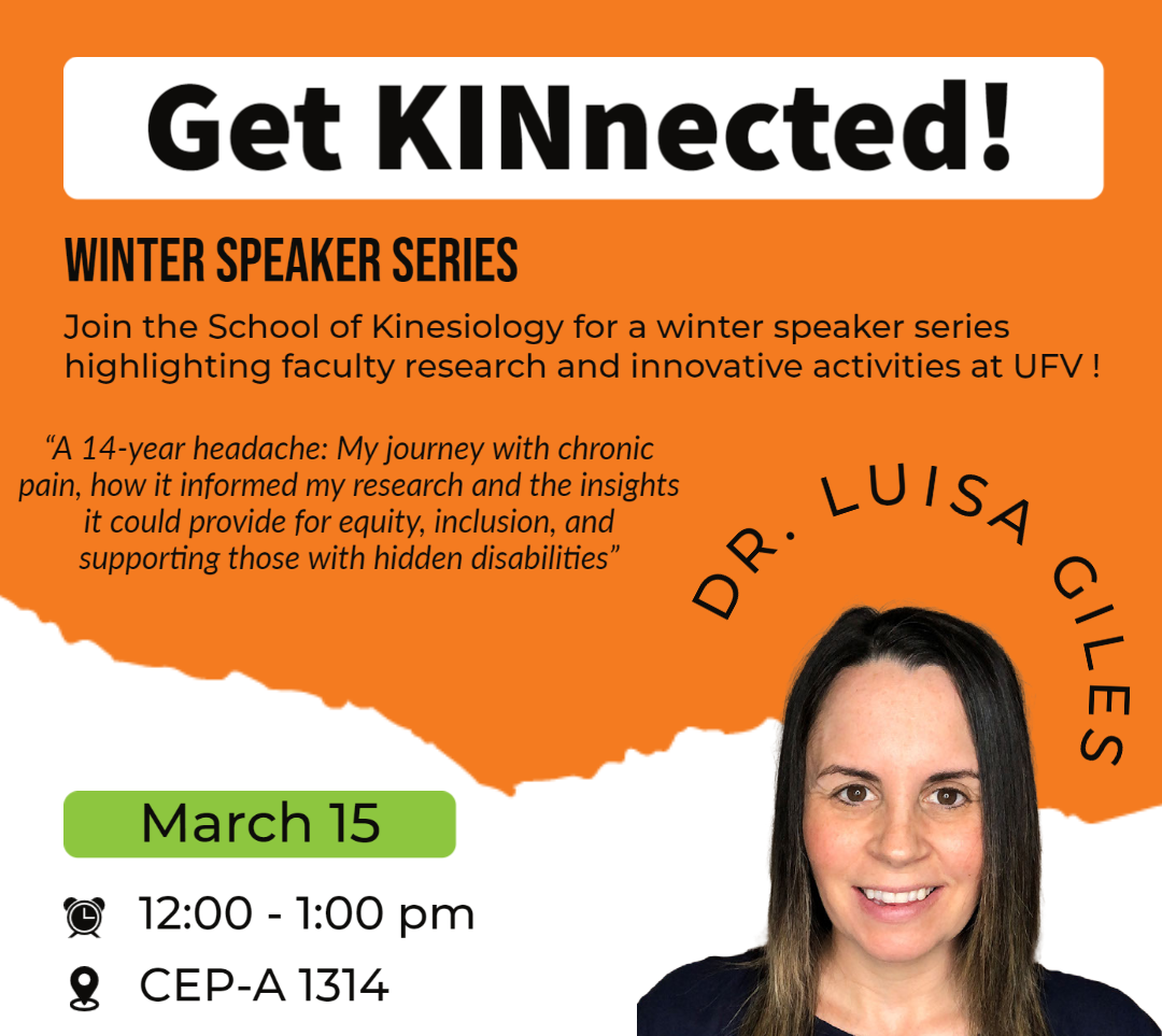 'Get KINnected!' Winter Speaker Series: Dr. Luisa Giles