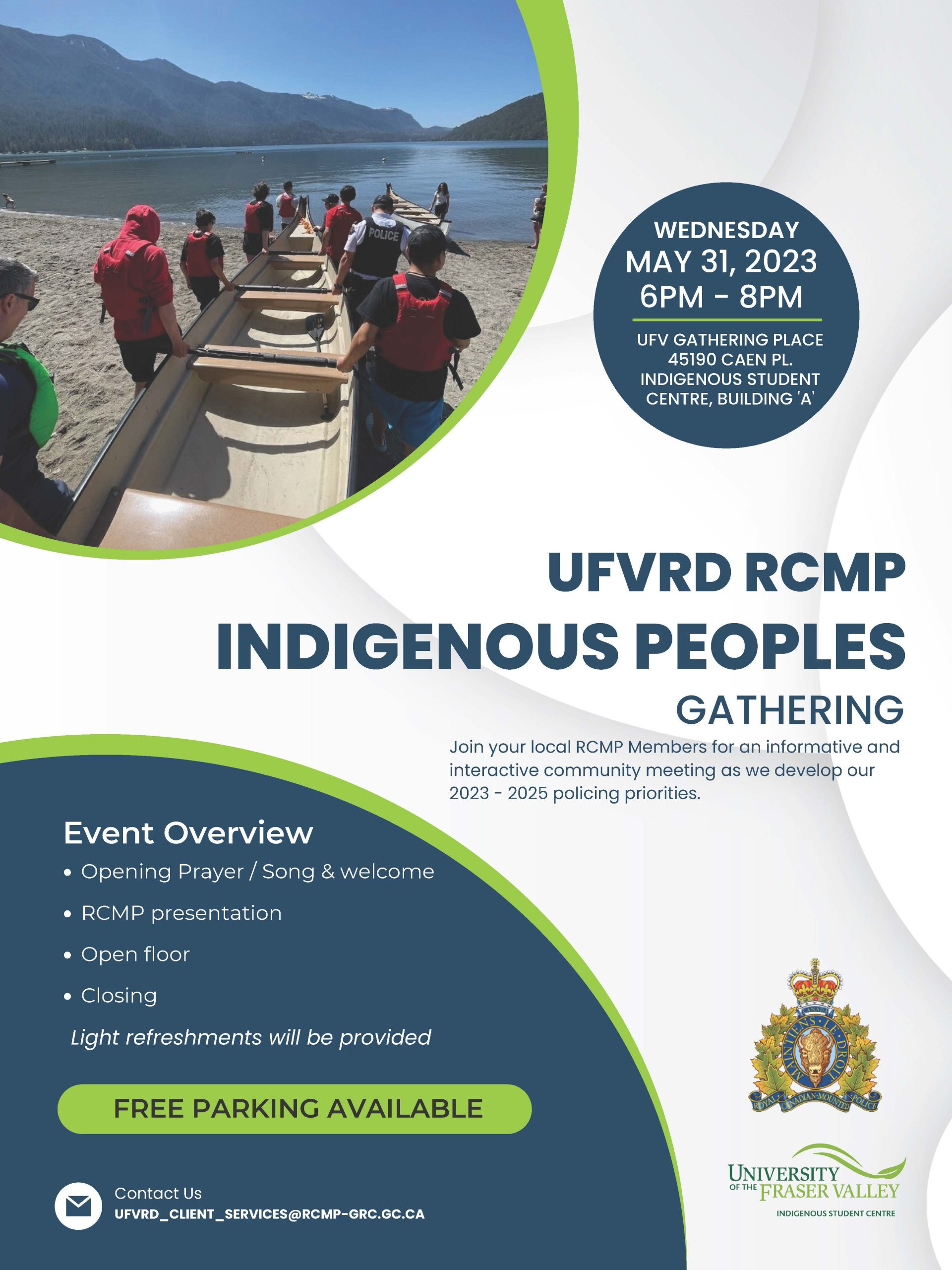 UFVRD R.C.M.P Indigenous Peoples Gathering