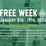 FREE WEEK at Campus Recreation