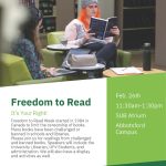 UFV 1st Annual Freedom to Read
