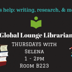 Global Lounge Librarian- Drop In