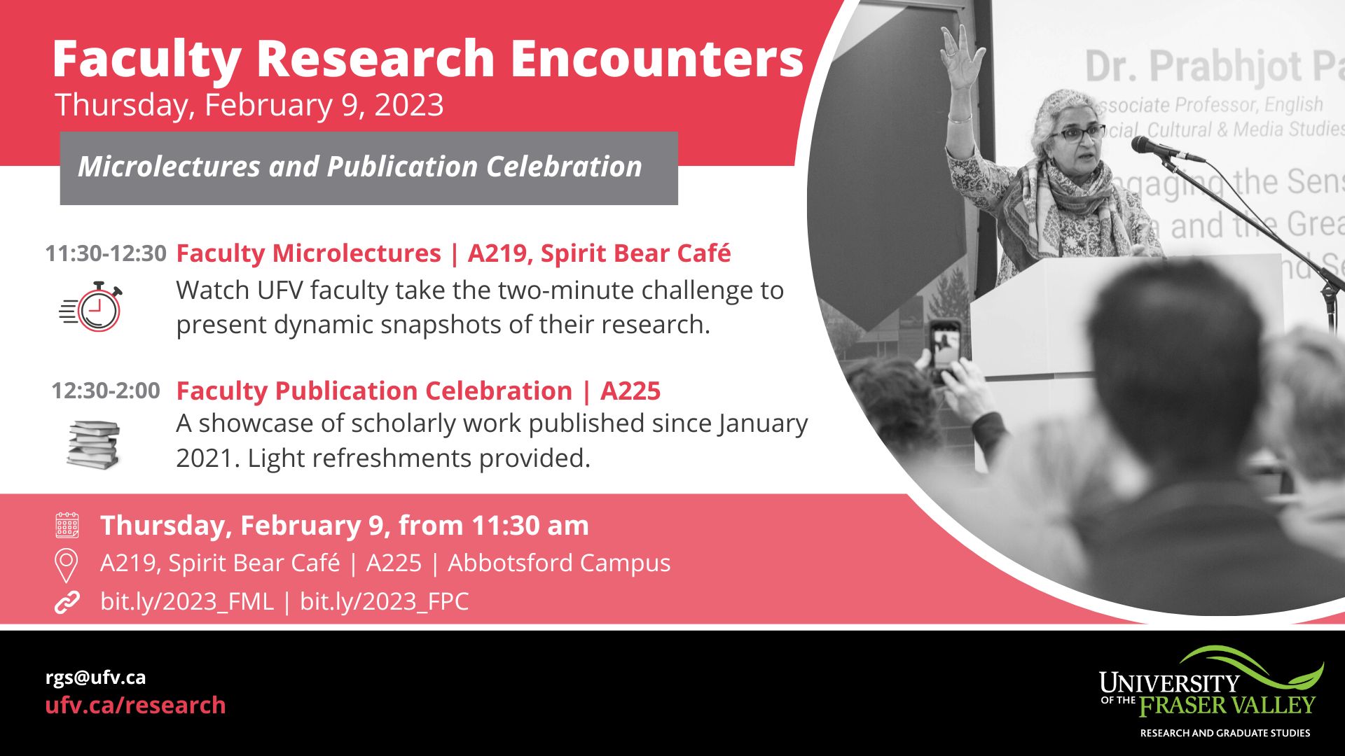 Faculty Research Encounters - Microlectures and Publication Celebration