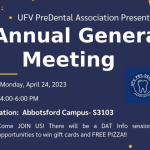 UFV Pre-Dental Annual General Meeting + DAT Info session