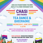 CHASI Tea Dance and Queeraoke
