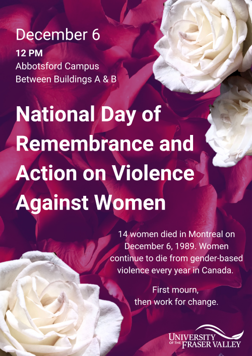 Candlelit Vigil (Abbotsford) - National Day of Awareness and Action on Violence Against Women