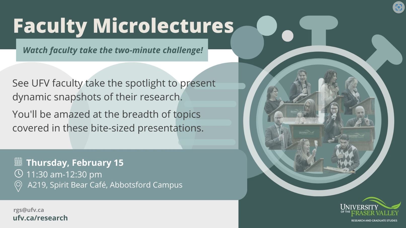 Faculty Microlectures