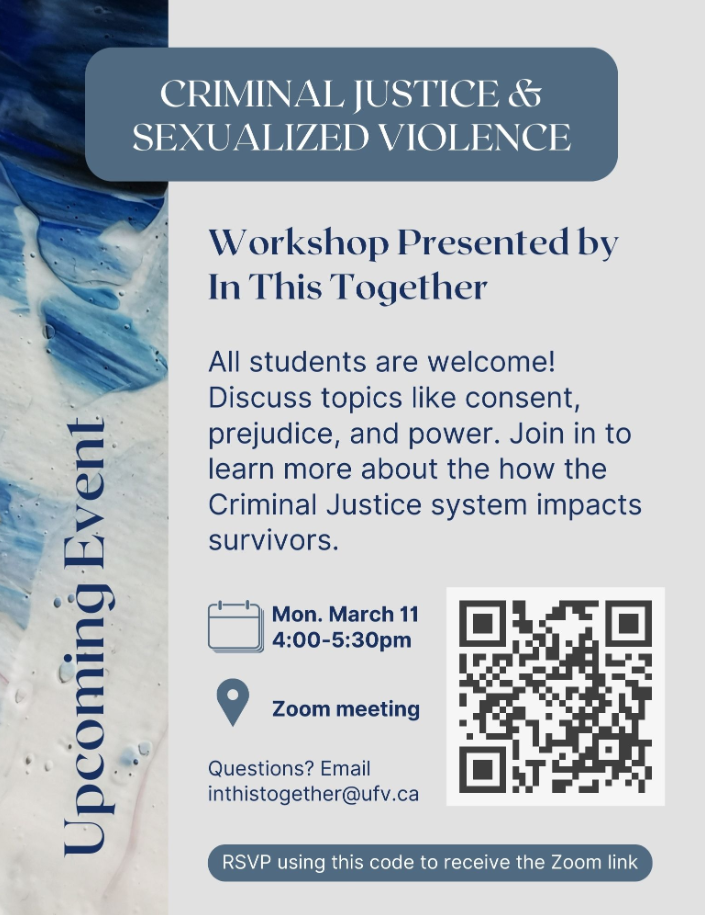 Criminal Justice & Sexualized Violence Prevention Workshop